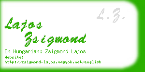 lajos zsigmond business card